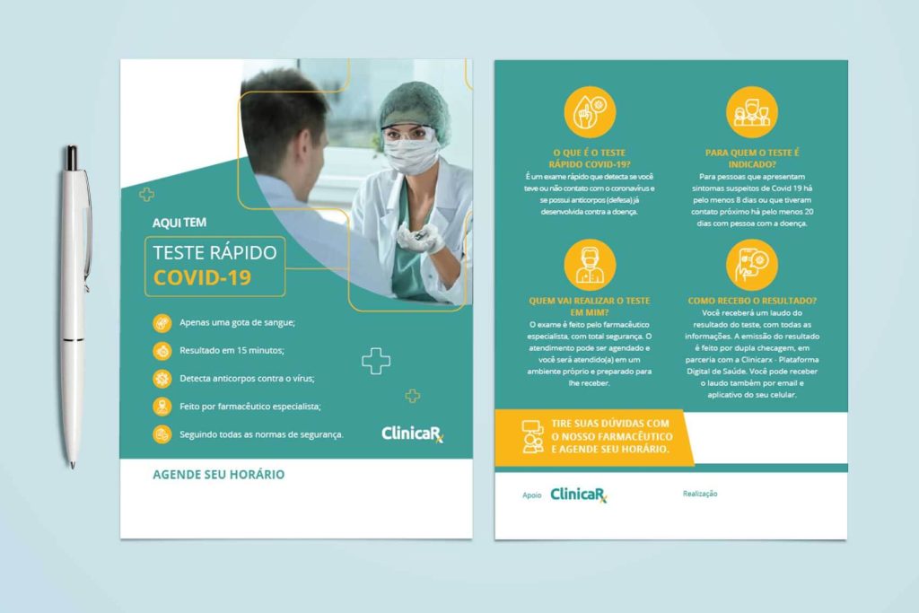 Clinicarx - Flyer Testes COVID-19